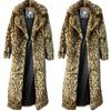 CHEST Women Leopard Faux Fur Coats Winter Warm Thick Hooded Jacket Long Sleeve Zipper Loose Long Sleeve Zipper Loose Jacket High-quality