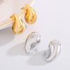 Earrings Fashion Simple Tears Eyes Earrings Temperament Versatile Glossy Comma Hollow Earrings