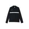 Quarter-Zip Football Training Sports Quick-Dry Long Sleeve T-Shirt Men Tops Black CW6111-010