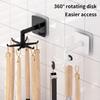 Кухонный крючок, многофункциональные крючки, вращающаяся на 360 градусов вращающаяся стойка для органайзера и вешалки для хранения ложек для кухонных гаджетов