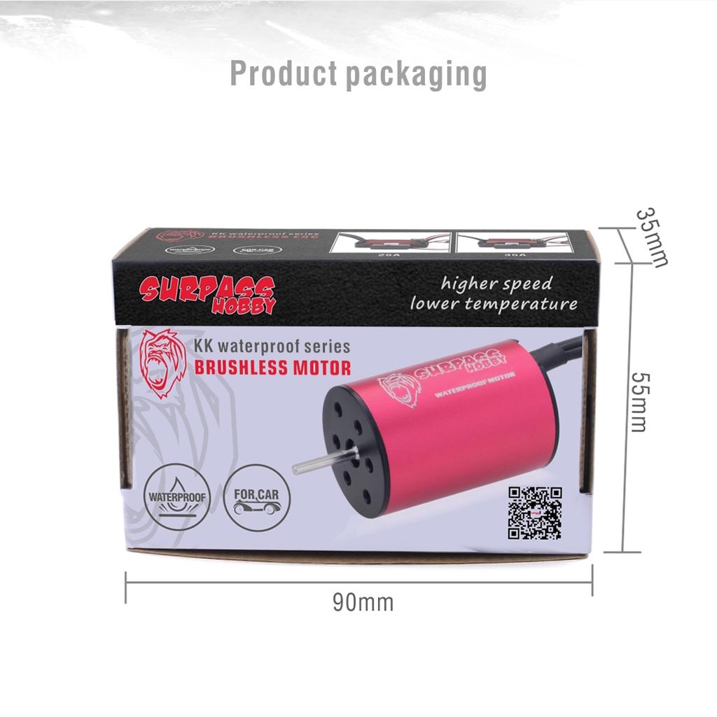 SURPASS HOBBY 2430 2435 2440 2445 2838 2845 Бесколлекторный Двигатель для Wtloys Remo Hobby XLH Redcat 1/12 1/14 1/16 1/18 Радиоуправляемой Машины Лодки
