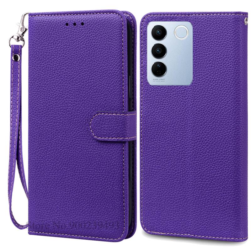 Для Vivo V27 Чехол V27 Pro / V27E V2237 Кошелек кожаный флип Fundas Coque для Vivo V27 5G V2231 V2246 V 27 Pro V2230 Чехлы для телефонов