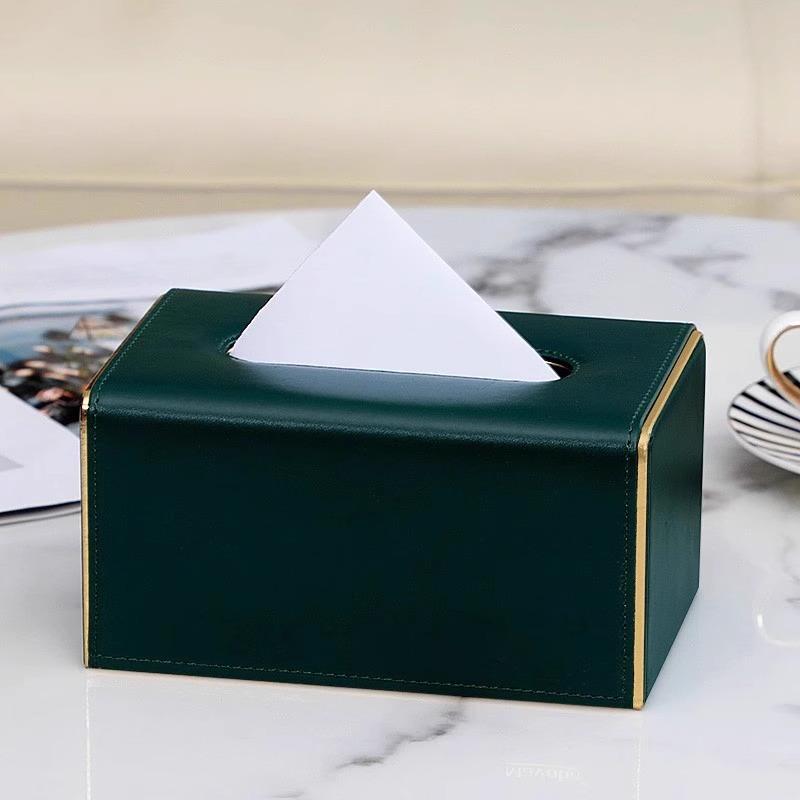 Новая роскошная коробка для салфеток в европейском стиле, высококачественный кожаный держатель для салфеток, коробки для салфеток для гостиной, ванной комнаты, домашнего декора