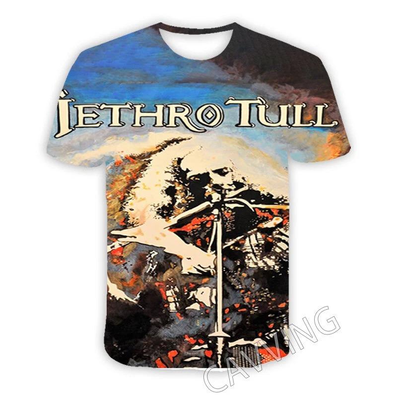 Новые Классические Футболки Jethro Tull Rock с 3D-печатью для Мужчин Женщин Хип-Хоп Тренд футболка Y2k Топ Оверсайз Уличный Стиль Мужская Одежда