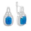 Silver Earrings with Opal 3.92ct (2172772)
