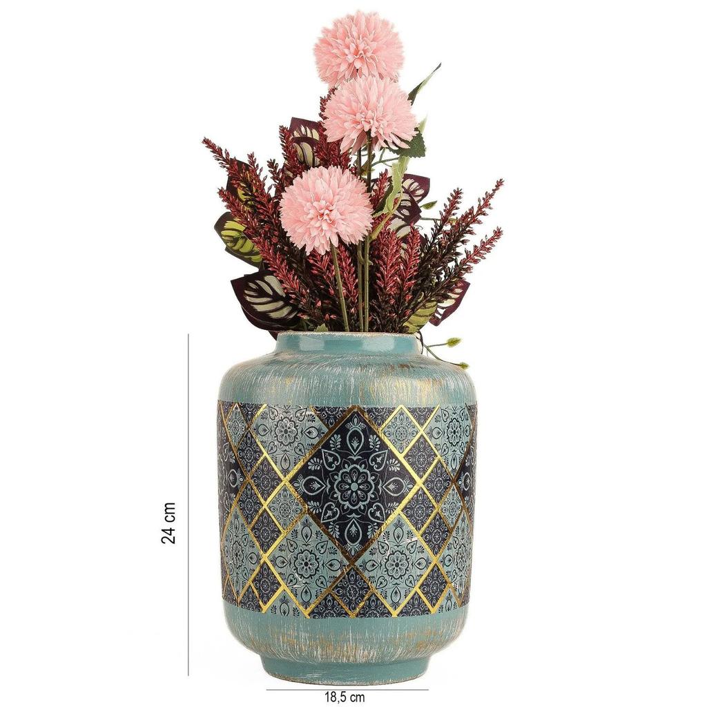 Керамическая ваза ручной работы Enchante – декоративная ваза ручной работы с золотыми деталями