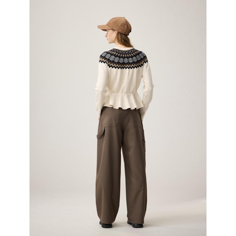 GU by Uniqlo Брюки-маляры Rokh с широкими штанинами