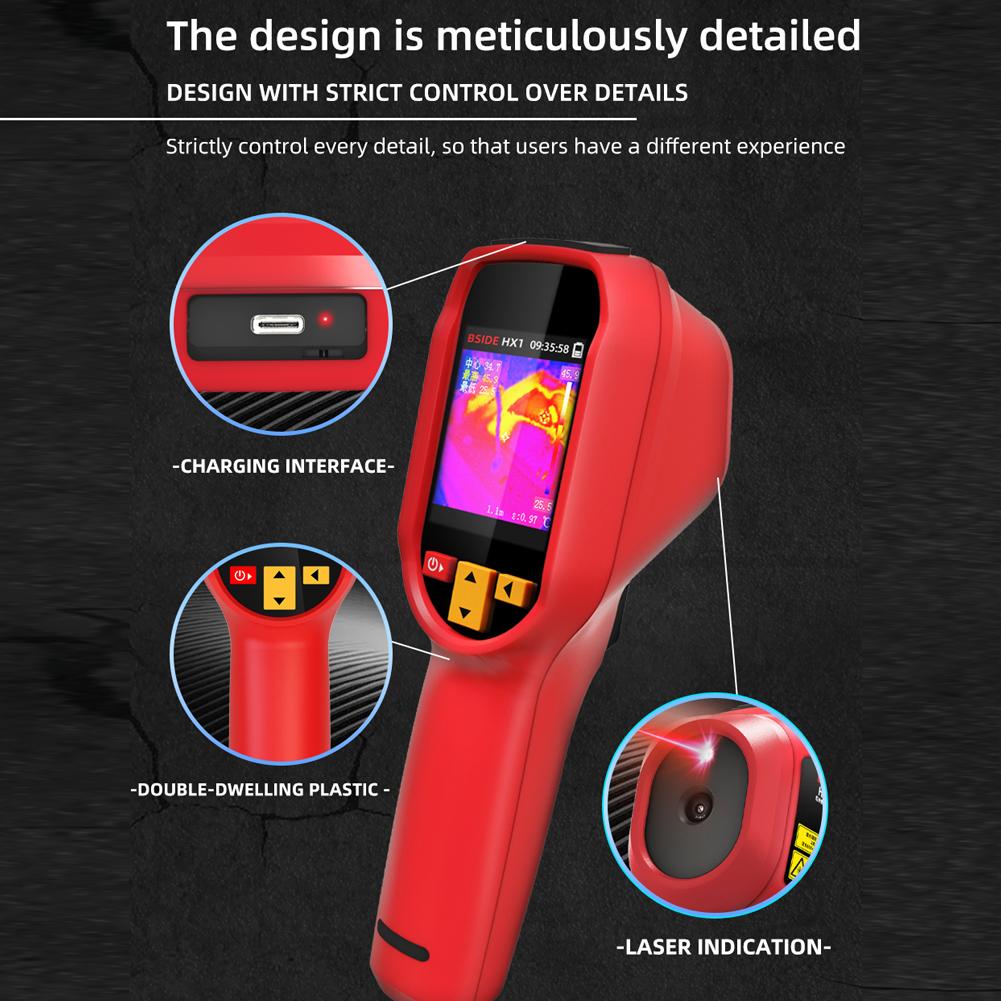 Портативный тепловизор от 20 до 550 градусов по Цельсию Малая тепловизионная камера Поддержка Максимум Минимум Центр