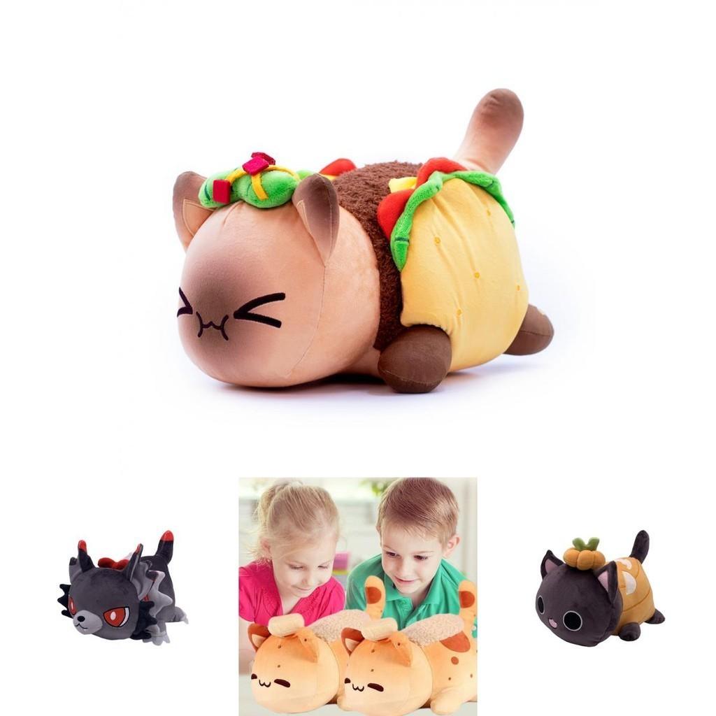 Очаровательная плюшевая игрушка Aphmau Skull Taco Pumpkin Bread Cat Meemeows для домашнего декора