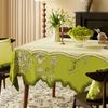 Новая высококачественная классическая мягкая скатерть для гостиной с волнистым краем, прямоугольные скатерти с цветочным деревенским декором, накидка