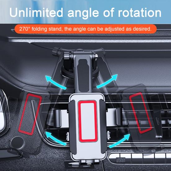 Yousheng Universal Car Phone Mount Super Suction Cup Telescopic Design Handsfree Dashboard Windshield Phone Holder Stand