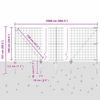 Welded Wire Fence with Spikes 25 x 1 m (W x H)