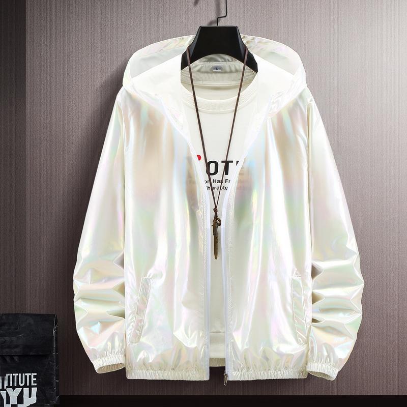 Весенне-осенняя куртка женская большого размера, свободные тонкие топы с капюшоном для пар, синяя водонепроницаемая рабочая одежда, куртка мужская и женская солнцезащитная одежда