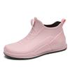Woman Rain Shoes Waterproof Rubber Boots Ladies Casual Slip-on Flats Rainboots Female Insulated Garden Galoshes Botas De Chuva