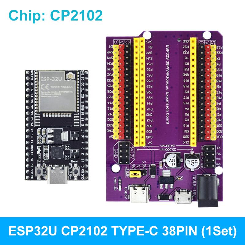 ESP32 Development Board TYPE-C/MICRO USB CP2102 WiFi+Bluetooth Dual Core ESP32-DevKitC-32 ESP-32 Expansion Board 38PINS