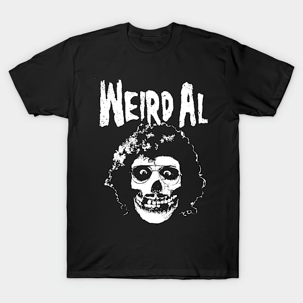 Weird Al meets the Misfits Black T shirt Size S-4X Casual