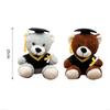 Stuffed Soft Graduation Bear Doll 25cm Sitting Bear Doll New Plush Dr. Bear  Graduation Gift