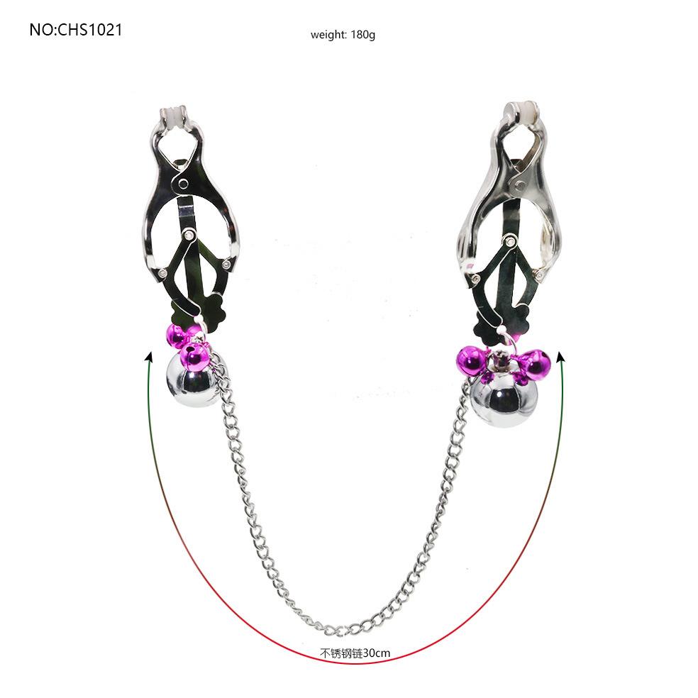 Сексуальный зажим для сосков, подвеска-колокольчик, цепь, зажим-клипса в виде цветка сливы, товары для взрослых, секс-игрушки, страсть, женское искушение
