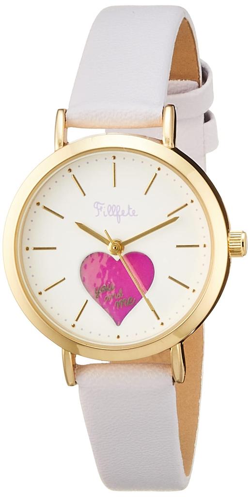 Watch Analog Shake Gold Leather Strap Purple [Fieldwork] KDS012-4 Women's