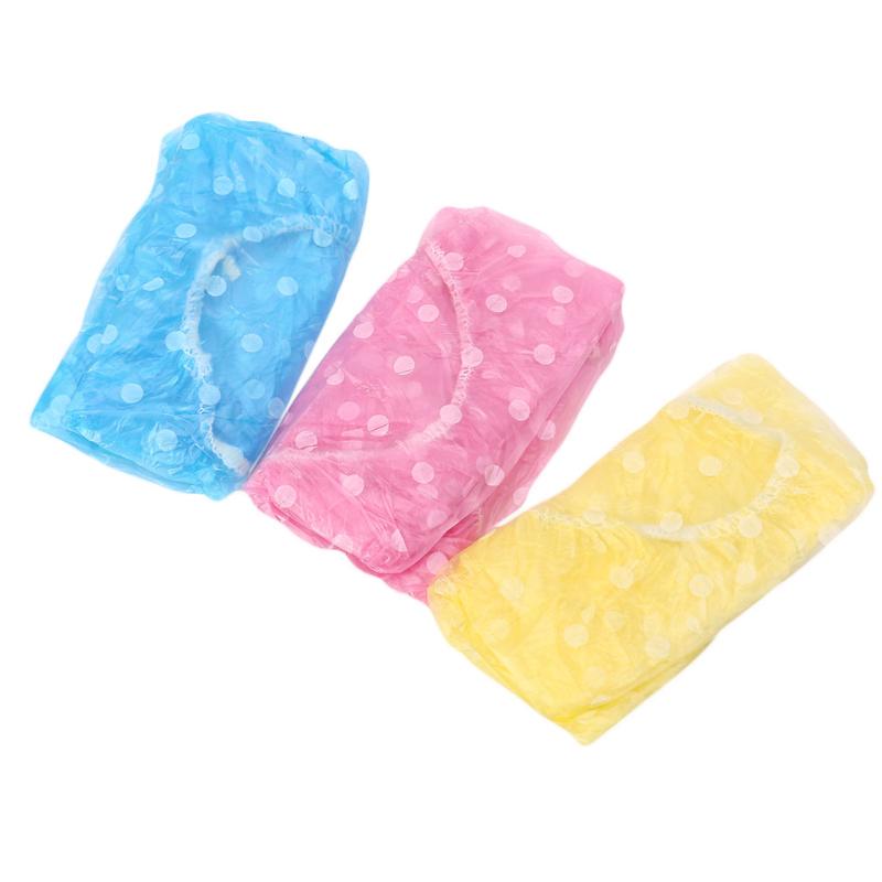 3Pcs Women Waterproof Elastic Shower Bathing Salon Hair Cap Hat