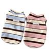 Pet Cat Striped Vest Breathable Schnauzer Teddy Yorkshire Dress Puppy Clothes Cooling Vest for Small Dogs