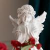 Nordic Angel Girl Sculpture - Resin Figurine for Living Room Décor