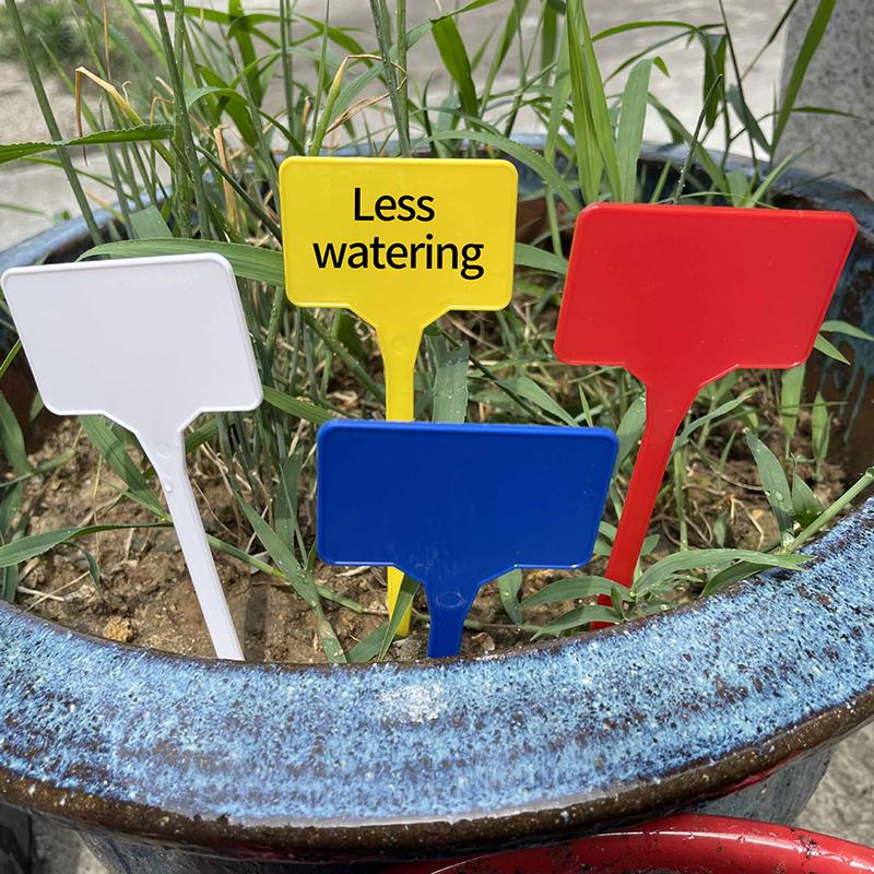 10/50/100 шт. Бирки для растений Т-образные Бирки с названиями растений Садовые Маркеры для этикеток семян Пластиковые Бирки для Уличных Водонепроницаемые Колышки-Бирки для Растений