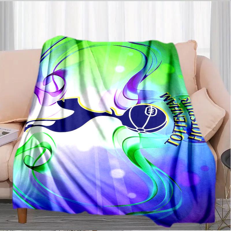 Tottenham Crest Design Printed Throws Blanket Soft Flannel Blankets for Couch Bed Gifts for Men Women Picnic blanket Christmas gifts
