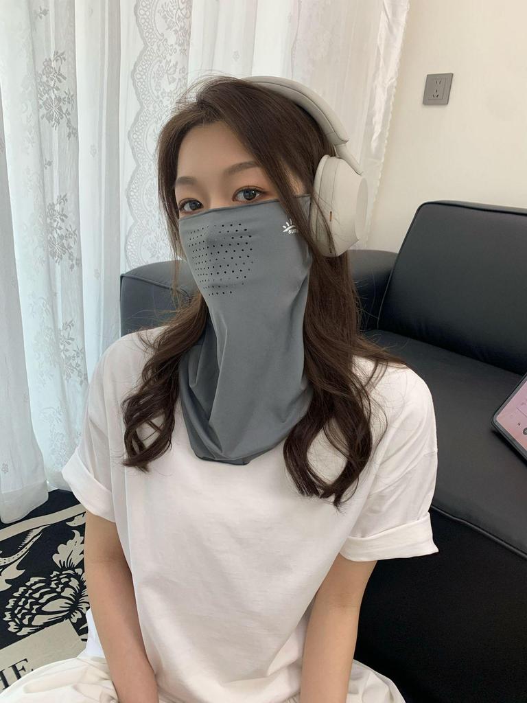 Дышащая УФ-стойкая маска для лица: Защита от солнца и пыли для езды на велосипеде на открытом воздухе