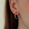 Less Is More 14K GOLDFILLED RING EARRING