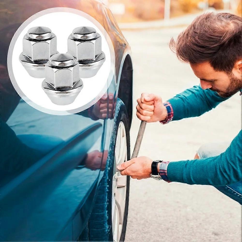 20Pcs Wheel Nuts for Ford Wheels M12x1.5 19mm Hex Wheel Nuts 60 Degree Taper Carbon Steel Plated Nuts 1678260
