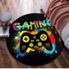 1Pc Gaming Controller Circular Print Rug - home decoration Carpet For Living Room Bedroom Flooring Computer Chair Area Rug