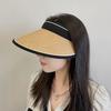 Elegant Brim Wide Sun Hat Women Featuring Foldable Design Outdoor Sunscreen Hat