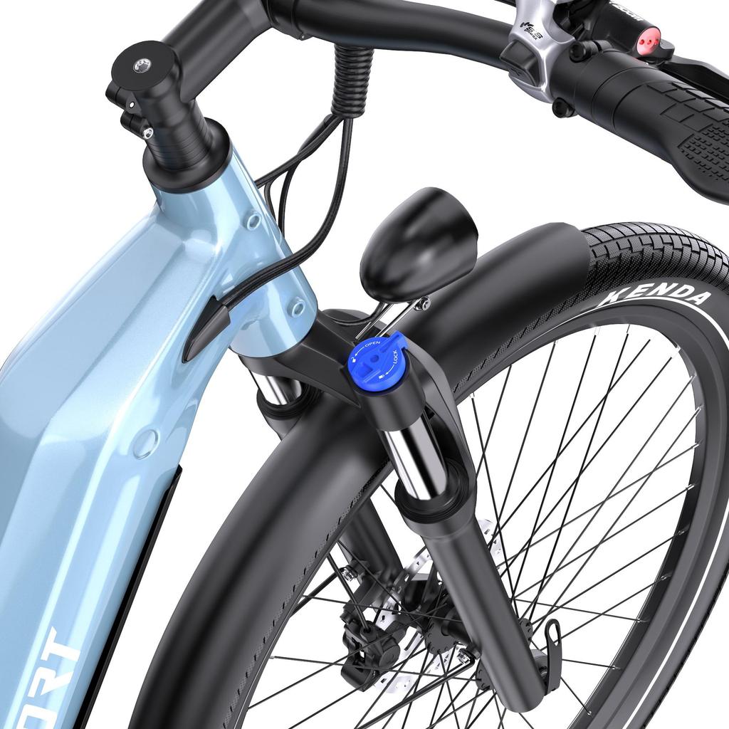 ONESPORT WT05 Adult Electric Bicycle 250W motor 36V 18.2Ah battery 27.5*2.25 inch tires app supported