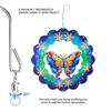 3D Animal Wind Spinner Decoration with Hook Indoor Outdoor Garden Yard Porch Colorful Turtle Butterfly Rooster Dragonfly Flower Wind Chime Hanging