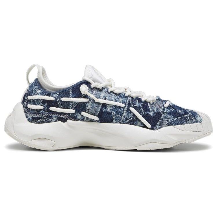 Puma Plexus Безвкусный Законодатель вкуса Удобные Универсальные Низкие Кроссовки Унисекс Кроссовки Синий Белый 393158-01