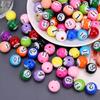16 мм Цветной Бильярдный Шарик Отверстие Акриловый Браслет DIY Ювелирные Изделия В Процессе Изготовления Ручная Работа Аксессуары Круглые Бусины Россыпью
