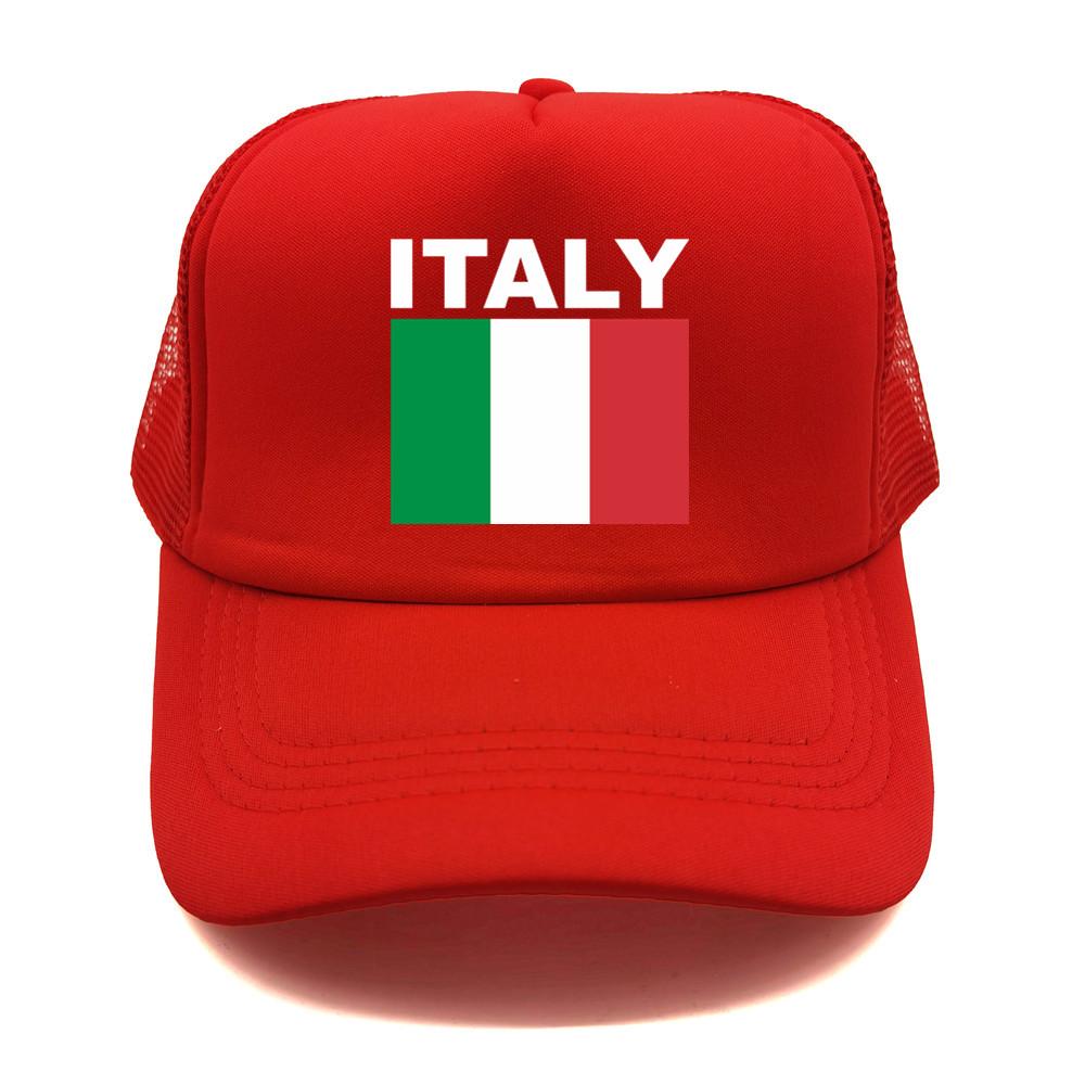 Italia Italy Italian Flag Trucker Cap Summer Unisex Cool Dad Hat Baseball Caps Unisex Outdoor Mesh Net Caps