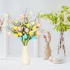 Yousheng 1Pc/3Pcs Artificial Easter Berry Stems with Foam Eggs Decor Spring Faux Floral Picks for Home Centerpiece Vase