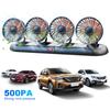 Portable 4-Head Car Cooling Fan 360 Degree Rotatable Cooling Air Fan Automobile Vehicle Fan for Dashboard SUV RV Truck Sedan