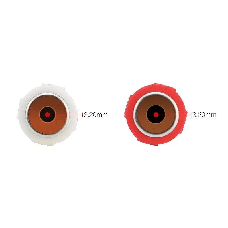 Car Connector Rca Female / Male Audio Cable 1way 2way Adapter Av Single Video Plug Stereo Extension Wire Diy Tools