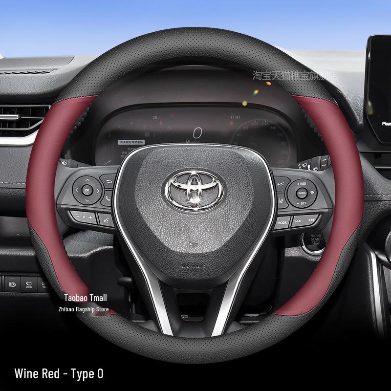 Ultra-Thin All-Season Steering Wheel Cover for 2024 Toyota RAV4 Hybrid