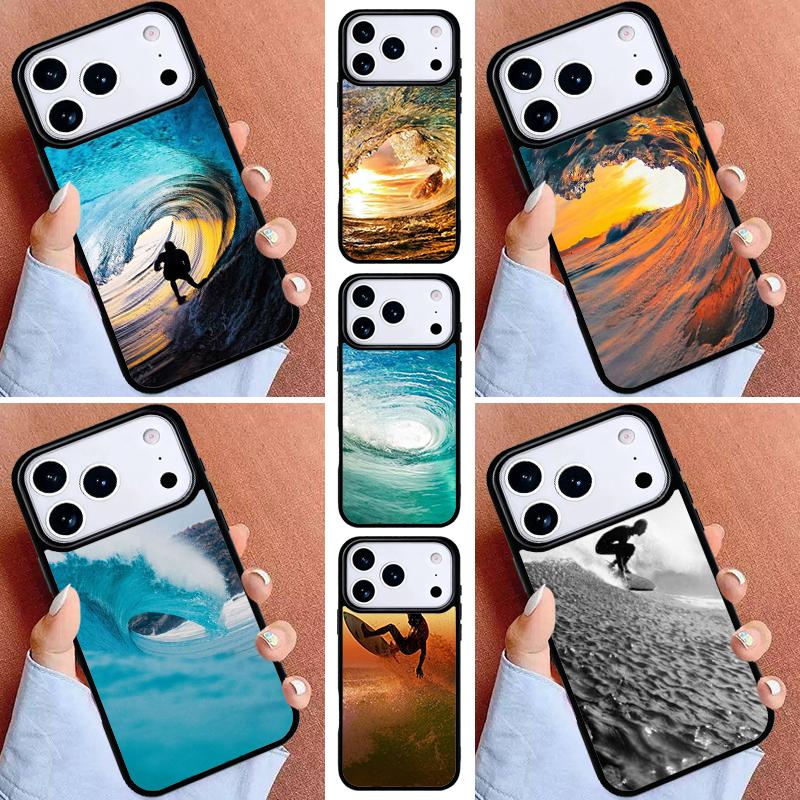 Чехол для телефона 'Волна для серфинга' для iPhone 17ProMax 12 13 14 15 16e 17 Pro Max Plus Air Cover