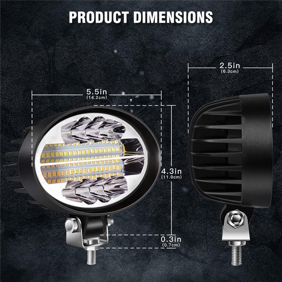 Unique Led Combo - Special Designed Light Distribution Structure Offers A Perfect Concentrated Bright Spot Beam With Wide Illumination & Large-Angle F