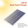 2W Solar Panel With Usb Waterproof Outdoor Hiking And Camping Portable Battery Mobile Phone Charging Bank Charging Panel 5V