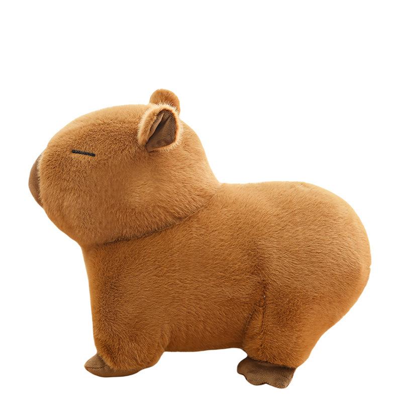 Cute Plush Capybara Doll & Pillow - Lying Version Birthday Gift