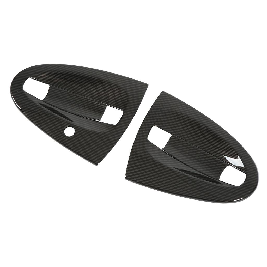 4pcs Carbon Fiber Style Car Exterior Door Handle Bowl Cover Trim Replacement for Smart Fortwo W451