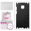 apgo Protective Skin Sticker for the Back+sides Compatible with Xiaomi Redmi Note 9 Pro, Full Wrap Film, Foil, Vinyl - Pattern Black Honeycomb