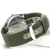 Antique Calendar Luminous Analog Display Simple Stylish Sports Watch Quartz Nylon Belt Green Camping Climbing Fashion Accessories Birthday Anniversary