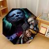 Halloween Michael Myers Windproof Auto 8 Rib Folding Umbrella Portable Outdoor Parasol
